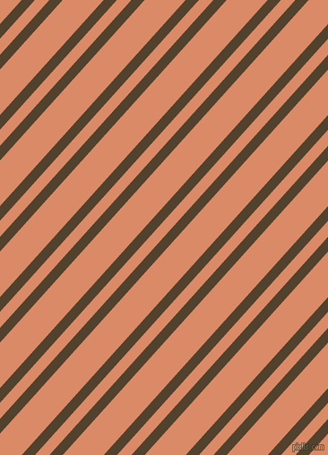 48 degree angles dual striped lines, 11 pixel lines width, 12 and 34 pixels line spacing, Deep Bronze and Copper dual two line striped seamless tileable