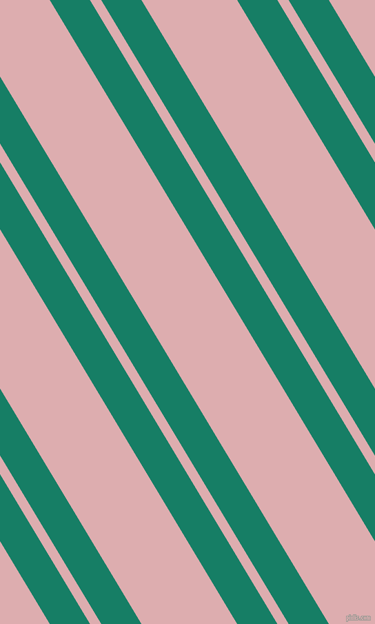 121 degree angle dual stripe lines, 50 pixel lines width, 14 and 119 pixel line spacing, Deep Sea and Pale Chestnut dual two line striped seamless tileable