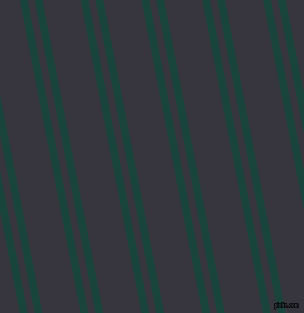 101 degree angle dual striped lines, 11 pixel lines width, 10 and 54 pixel line spacing, Deep Teal and Revolver dual two line striped seamless tileable