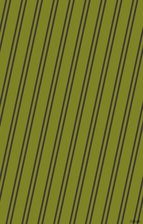 78 degree angles dual stripe line, 6 pixel line width, 8 and 34 pixels line spacing, Eclipse and Trendy Green dual two line striped seamless tileable