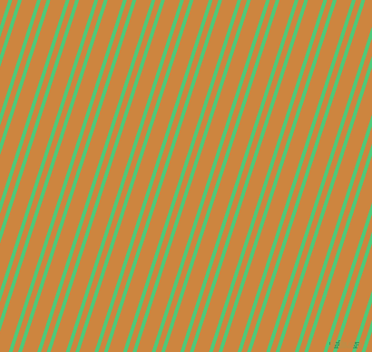 72 degree angles dual stripes line, 4 pixel line width, 6 and 16 pixels line spacing, Emerald and Peru dual two line striped seamless tileable