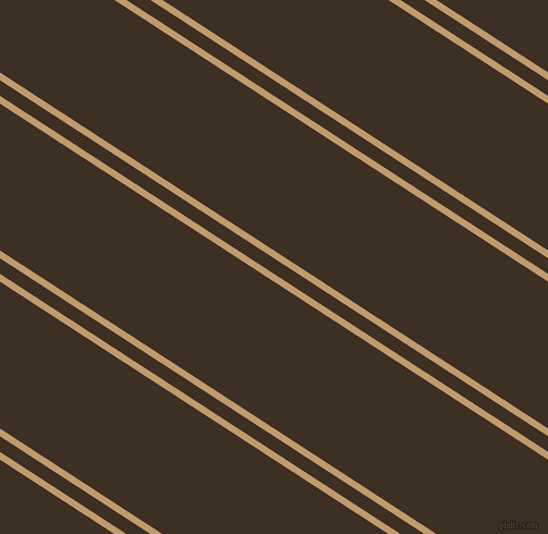 147 degree angles dual stripe line, 6 pixel line width, 12 and 113 pixels line spacing, Fallow and Cola dual two line striped seamless tileable