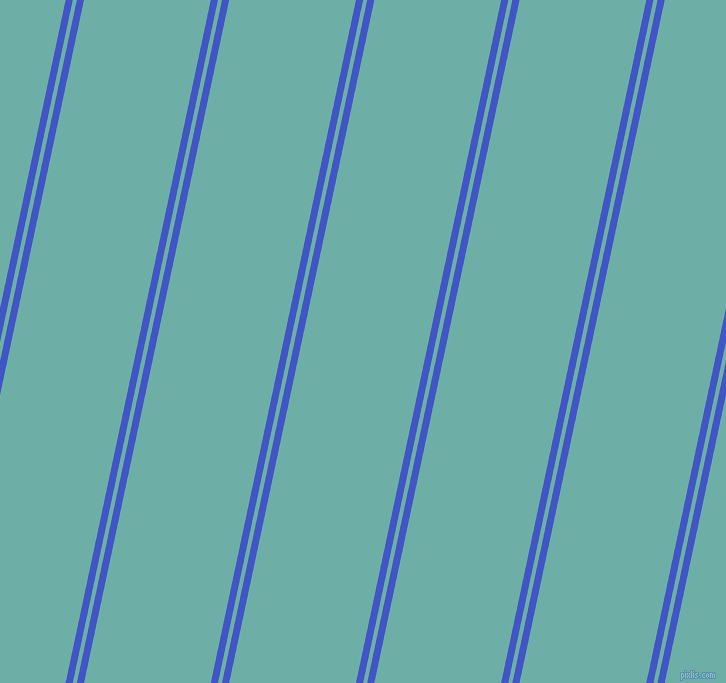 78 degree angles dual striped line, 7 pixel line width, 4 and 124 pixels line spacing, Free Speech Blue and Tradewind dual two line striped seamless tileable