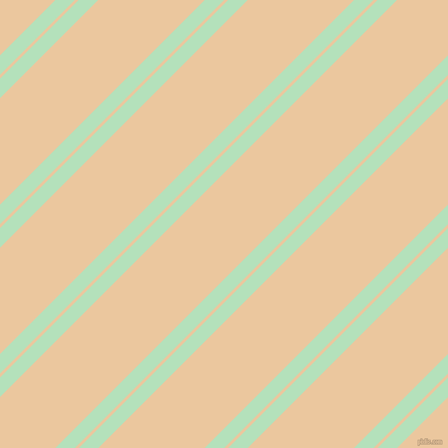 45 degree angle dual striped line, 20 pixel line width, 4 and 109 pixel line spacing, Fringy Flower and New Tan dual two line striped seamless tileable