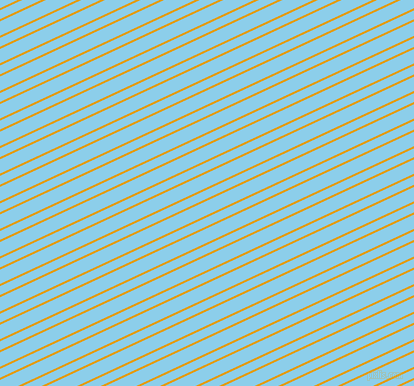 25 degree angle dual striped line, 2 pixel line width, 8 and 13 pixel line spacing, Gamboge and Anakiwa dual two line striped seamless tileable
