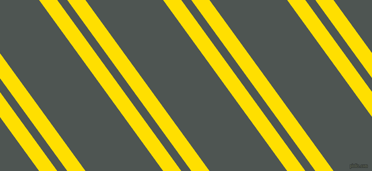 126 degree angles dual stripe lines, 29 pixel lines width, 16 and 124 pixels line spacing, Golden Yellow and Cape Cod dual two line striped seamless tileable