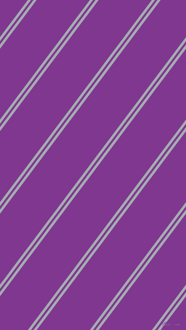 53 degree angles dual stripe lines, 5 pixel lines width, 4 and 85 pixels line spacing, Gull Grey and Vivid Violet dual two line striped seamless tileable