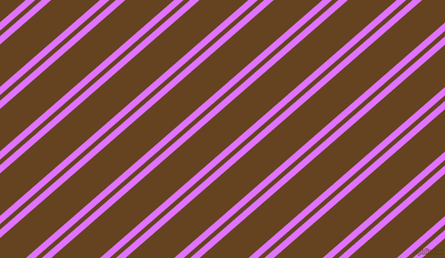 41 degree angles dual stripes lines, 9 pixel lines width, 6 and 46 pixels line spacing, Heliotrope and Dark Brown dual two line striped seamless tileable