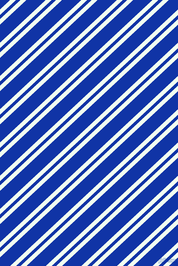 43 degree angles dual stripes line, 8 pixel line width, 6 and 26 pixels line spacing, Honeydew and Egyptian Blue dual two line striped seamless tileable