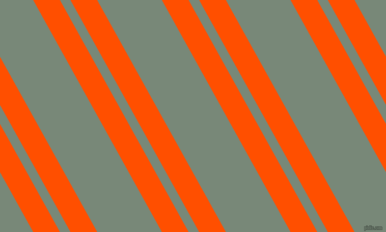 119 degree angle dual striped line, 46 pixel line width, 18 and 111 pixel line spacing, International Orange and Davy