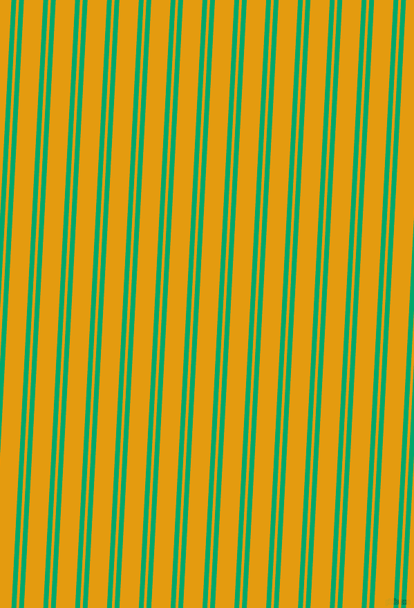 87 degree angle dual stripe line, 7 pixel line width, 4 and 28 pixel line spacing, Jade and Gamboge dual two line striped seamless tileable