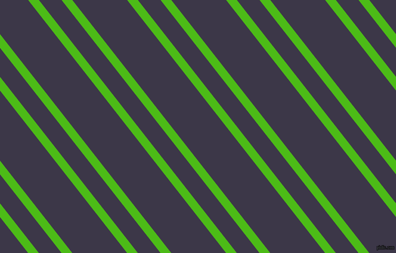 128 degree angles dual stripes line, 17 pixel line width, 36 and 87 pixels line spacing, Kelly Green and Martinique dual two line striped seamless tileable
