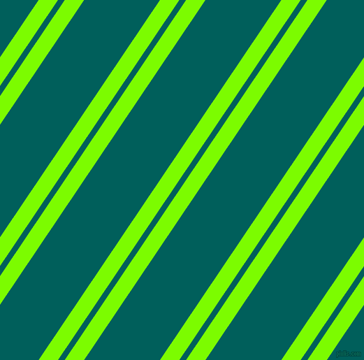 56 degree angle dual stripes lines, 23 pixel lines width, 8 and 90 pixel line spacing, Lawn Green and Mosque dual two line striped seamless tileable