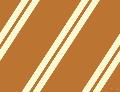 57 degree angle dual stripes line, 22 pixel line width, 10 and 123 pixel line spacing, Light Goldenrod Yellow and Meteor dual two line striped seamless tileable