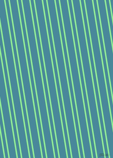 99 degree angle dual striped lines, 5 pixel lines width, 10 and 23 pixel line spacing, Light Green and Hippie Blue dual two line striped seamless tileable