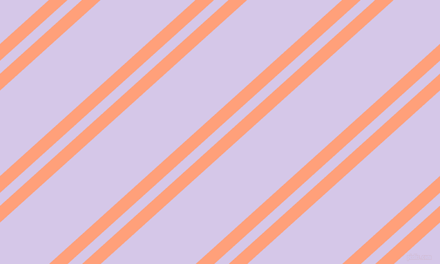 42 degree angle dual stripes line, 18 pixel line width, 14 and 92 pixel line spacing, Light Salmon and Fog dual two line striped seamless tileable