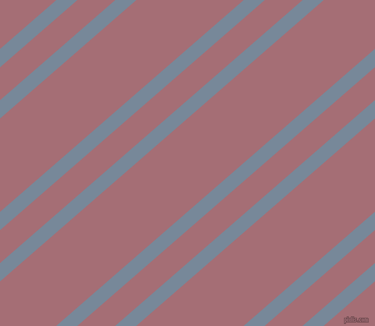41 degree angles dual striped line, 20 pixel line width, 36 and 102 pixels line spacing, Light Slate Grey and Turkish Rose dual two line striped seamless tileable