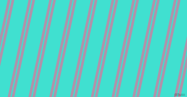 78 degree angle dual stripe lines, 9 pixel lines width, 4 and 47 pixel line spacing, London Hue and Turquoise dual two line striped seamless tileable