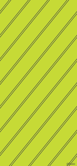 51 degree angle dual striped line, 2 pixel line width, 4 and 55 pixel line spacing, Lunar Green and Las Palmas dual two line striped seamless tileable