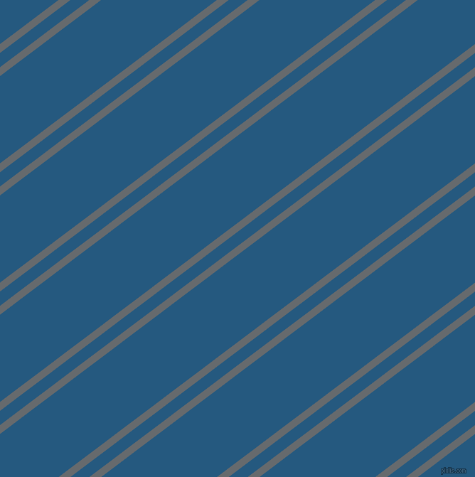 37 degree angles dual striped lines, 10 pixel lines width, 16 and 98 pixels line spacing, Mid Grey and Bahama Blue dual two line striped seamless tileable