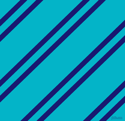 44 degree angle dual stripes lines, 16 pixel lines width, 20 and 89 pixel line spacing, Midnight Blue and Iris Blue dual two line striped seamless tileable