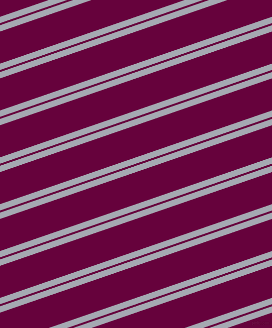 19 degree angles dual stripe line, 12 pixel line width, 4 and 61 pixels line spacing, Mischka and Tyrian Purple dual two line striped seamless tileable