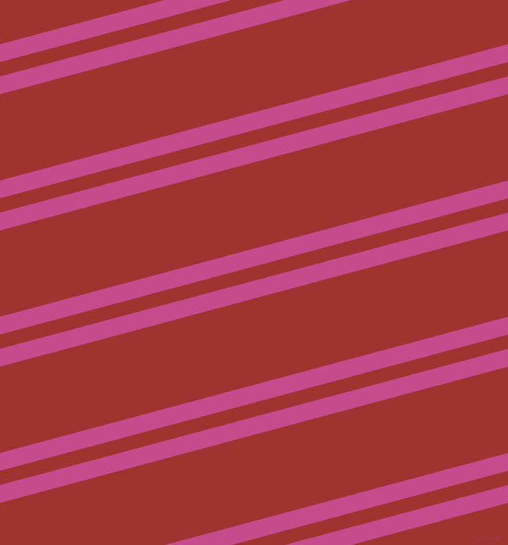 15 degree angle dual stripe line, 25 pixel line width, 20 and 121 pixel line spacing, Mulberry and Milano Red dual two line striped seamless tileable
