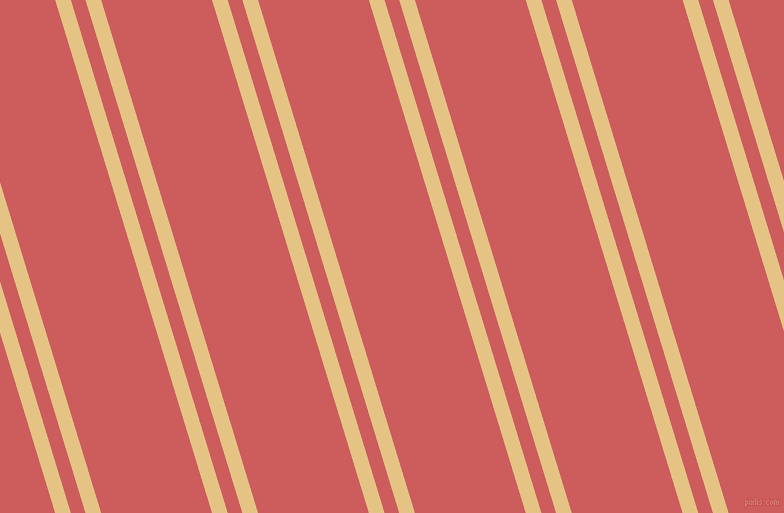 107 degree angles dual striped line, 15 pixel line width, 14 and 106 pixels line spacing, New Orleans and Indian Red dual two line striped seamless tileable