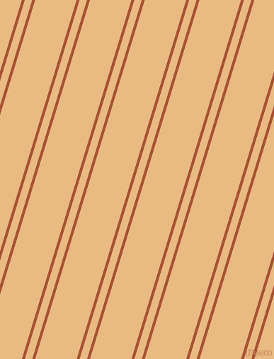 73 degree angle dual stripes line, 4 pixel line width, 10 and 56 pixel line spacing, Orange Roughy and Corvette dual two line striped seamless tileable