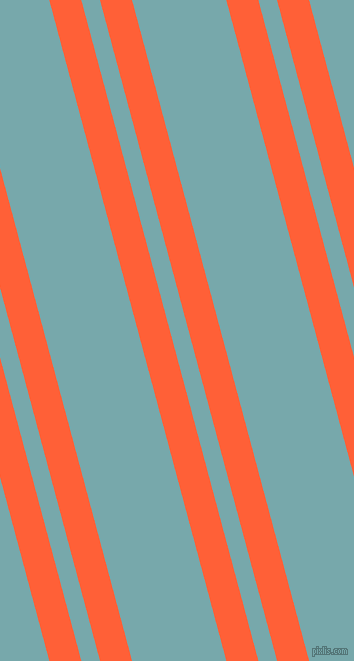 105 degree angles dual striped lines, 31 pixel lines width, 18 and 91 pixels line spacing, Outrageous Orange and Neptune dual two line striped seamless tileable