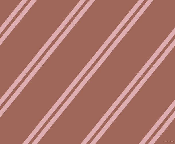 51 degree angles dual striped line, 15 pixel line width, 10 and 118 pixels line spacing, Pale Chestnut and Au Chico dual two line striped seamless tileable