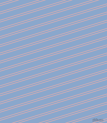 17 degree angles dual striped line, 2 pixel line width, 4 and 18 pixels line spacing, Pale Chestnut and Polo Blue dual two line striped seamless tileable