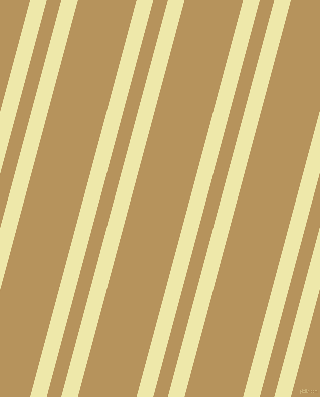 75 degree angle dual stripe lines, 32 pixel lines width, 28 and 113 pixel line spacing, Pale Goldenrod and Barley Corn dual two line striped seamless tileable