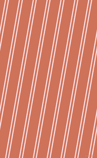 80 degree angle dual stripes line, 4 pixel line width, 6 and 34 pixel line spacing, Pale Pink and Japonica dual two line striped seamless tileable