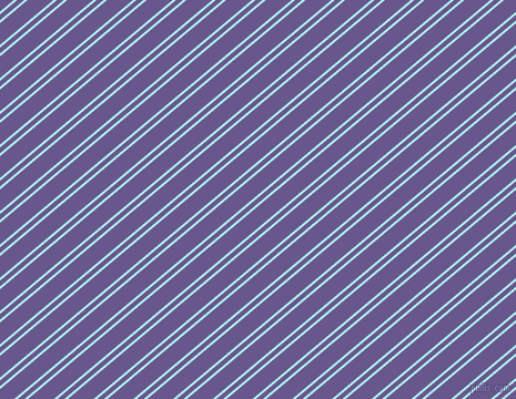 40 degree angle dual striped line, 2 pixel line width, 4 and 15 pixel line spacing, Pale Turquoise and Butterfly Bush dual two line striped seamless tileable