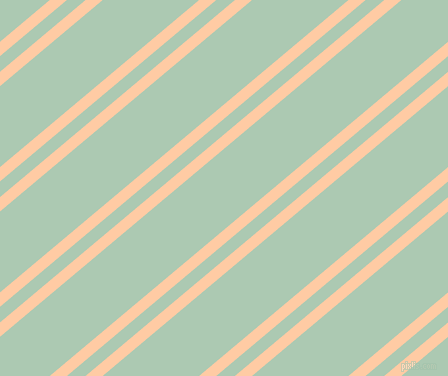 40 degree angles dual stripe line, 11 pixel line width, 12 and 62 pixels line spacing, Peach and Gum Leaf dual two line striped seamless tileable