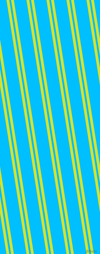 99 degree angles dual striped line, 9 pixel line width, 6 and 41 pixels line spacing, Pear and Deep Sky Blue dual two line striped seamless tileable