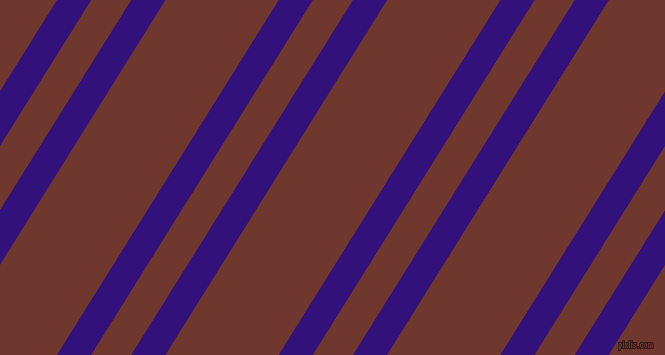58 degree angle dual striped lines, 29 pixel lines width, 34 and 96 pixel line spacing, Persian Indigo and Mocha dual two line striped seamless tileable