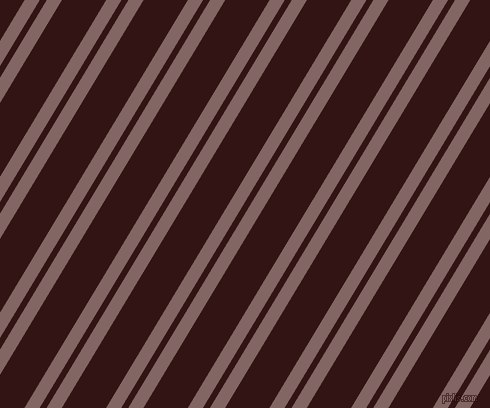 59 degree angle dual stripe lines, 13 pixel lines width, 6 and 38 pixel line spacing, Pharlap and Seal Brown dual two line striped seamless tileable