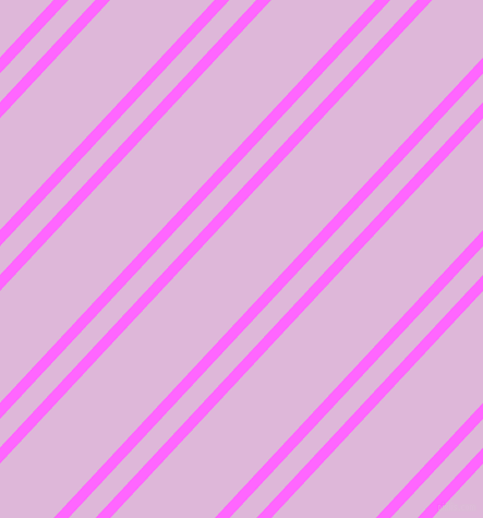 47 degree angle dual stripe lines, 10 pixel lines width, 18 and 70 pixel line spacing, Pink Flamingo and French Lilac dual two line striped seamless tileable