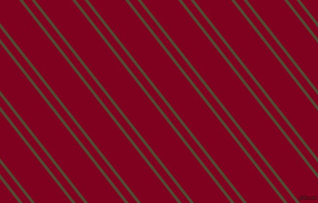 128 degree angles dual stripes line, 6 pixel line width, 14 and 60 pixels line spacing, Punga and Burgundy dual two line striped seamless tileable