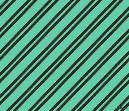 46 degree angle dual striped line, 9 pixel line width, 6 and 26 pixel line spacing, Rangoon Green and Medium Aquamarine dual two line striped seamless tileable