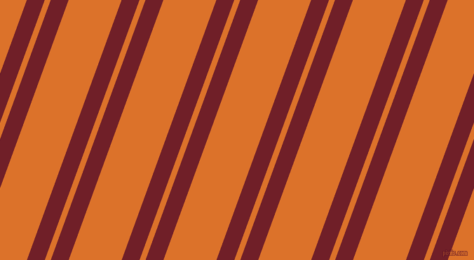 70 degree angles dual stripe lines, 24 pixel lines width, 8 and 71 pixels line spacing, Red Berry and Tahiti Gold dual two line striped seamless tileable