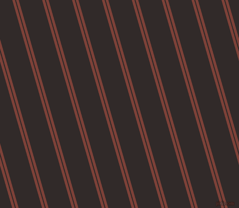 106 degree angles dual stripe line, 5 pixel line width, 2 and 44 pixels line spacing, Red Robin and Livid Brown dual two line striped seamless tileable