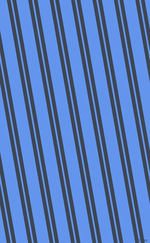 100 degree angle dual stripes lines, 13 pixel lines width, 6 and 41 pixel line spacing, Rhino and Cornflower Blue dual two line striped seamless tileable
