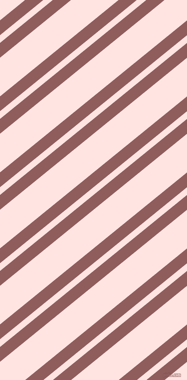 39 degree angle dual stripes lines, 23 pixel lines width, 12 and 60 pixel line spacing, Rose Taupe and Misty Rose dual two line striped seamless tileable