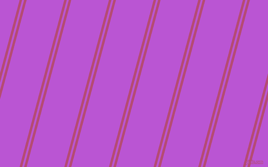 75 degree angles dual striped line, 5 pixel line width, 4 and 75 pixels line spacing, Royal Heath and Medium Orchid dual two line striped seamless tileable