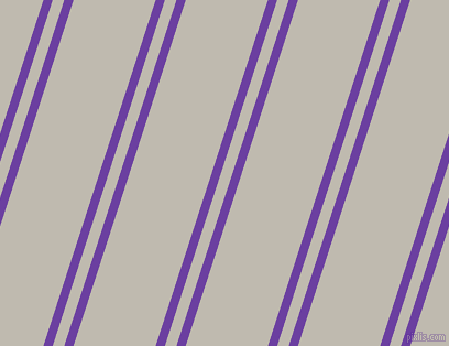 72 degree angle dual striped lines, 8 pixel lines width, 10 and 71 pixel line spacing, Royal Purple and Cotton Seed dual two line striped seamless tileable