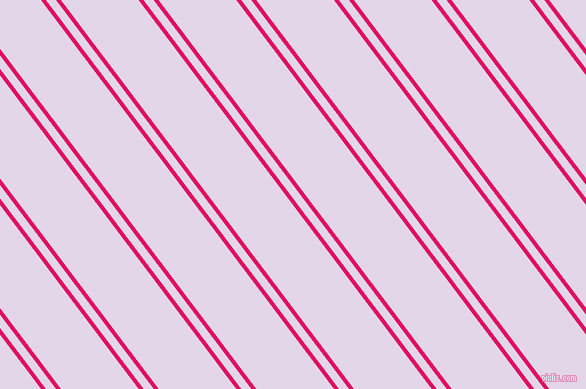 127 degree angles dual stripe lines, 4 pixel lines width, 8 and 62 pixels line spacing, Ruby and Blue Chalk dual two line striped seamless tileable