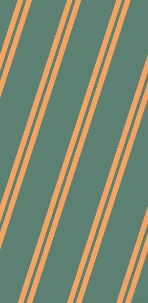 72 degree angle dual stripes line, 11 pixel line width, 6 and 68 pixel line spacing, Sandy Brown and Cutty Sark dual two line striped seamless tileable
